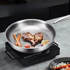 Frying Pan Hammered Titanium Natural Non-Stick Induction Compatible