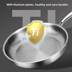 Frying Pan Hammered Titanium Natural Non-Stick Induction Compatible