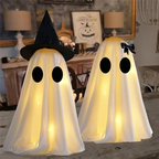 Ghost Figurine Set Two-Piece Freestanding White