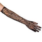 Gloves Spiderweb Elbow-Length Stretch