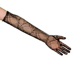 Gloves Spiderweb Elbow-Length Stretch