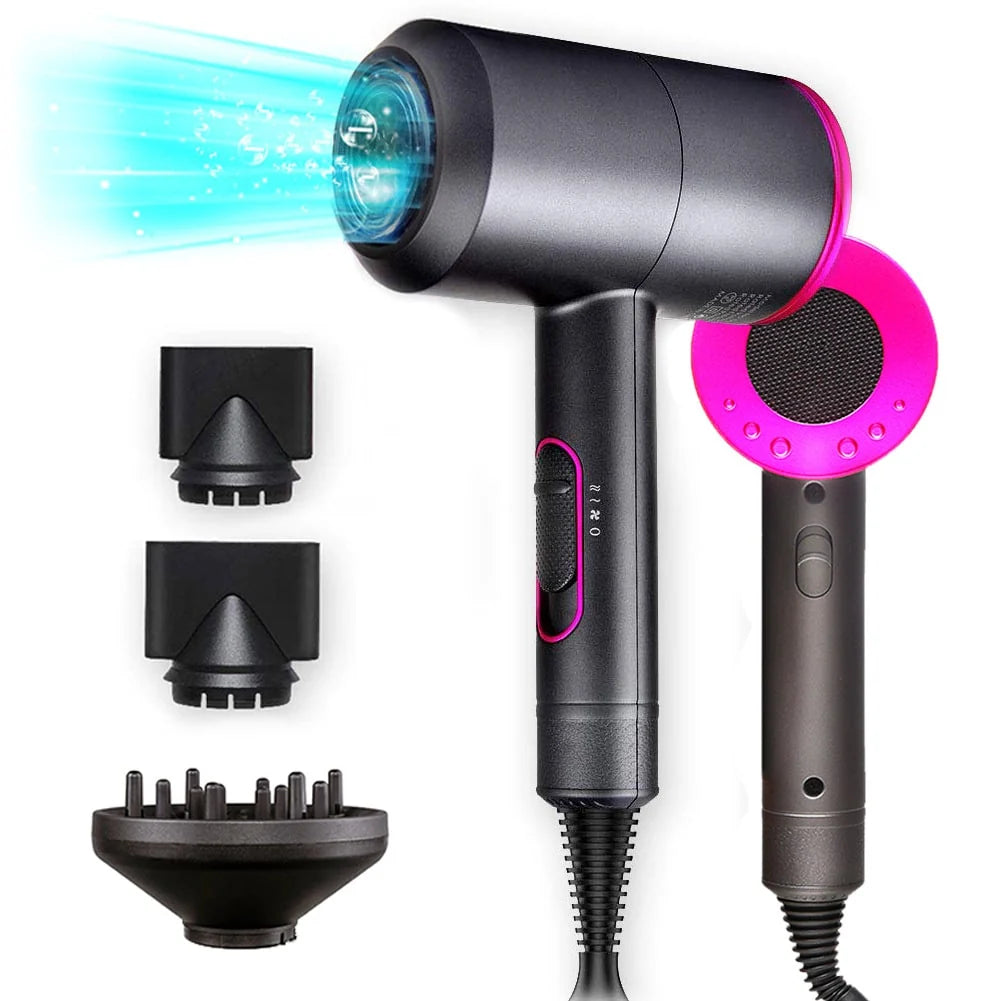 Hair Dryer Ionic Technology Diffuser & 2 Concentrator Nozzles