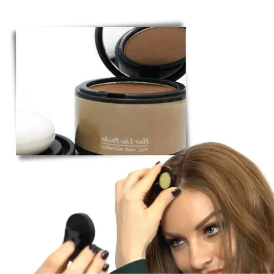 Hairline Concealer Powder Built-In Sponge Applicator Water-Resistant
