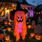 Halloween Decoration Figure Glowing Eyes Weather-Resistant