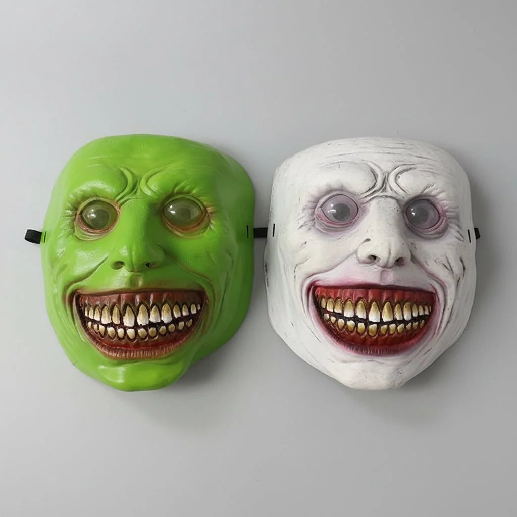 Halloween Face Mask Molded Latex & LED Eyes