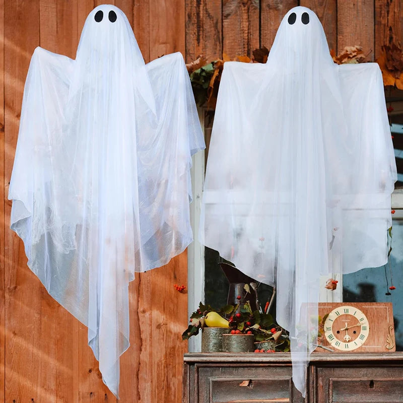 Halloween Ghost Decoration LED Light Lightweight Fabric Reusable