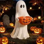 Halloween Ghost Figurine Polyresin Weather-Resistant