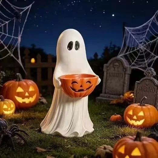 Halloween Ghost Figurine Polyresin Weather-Resistant