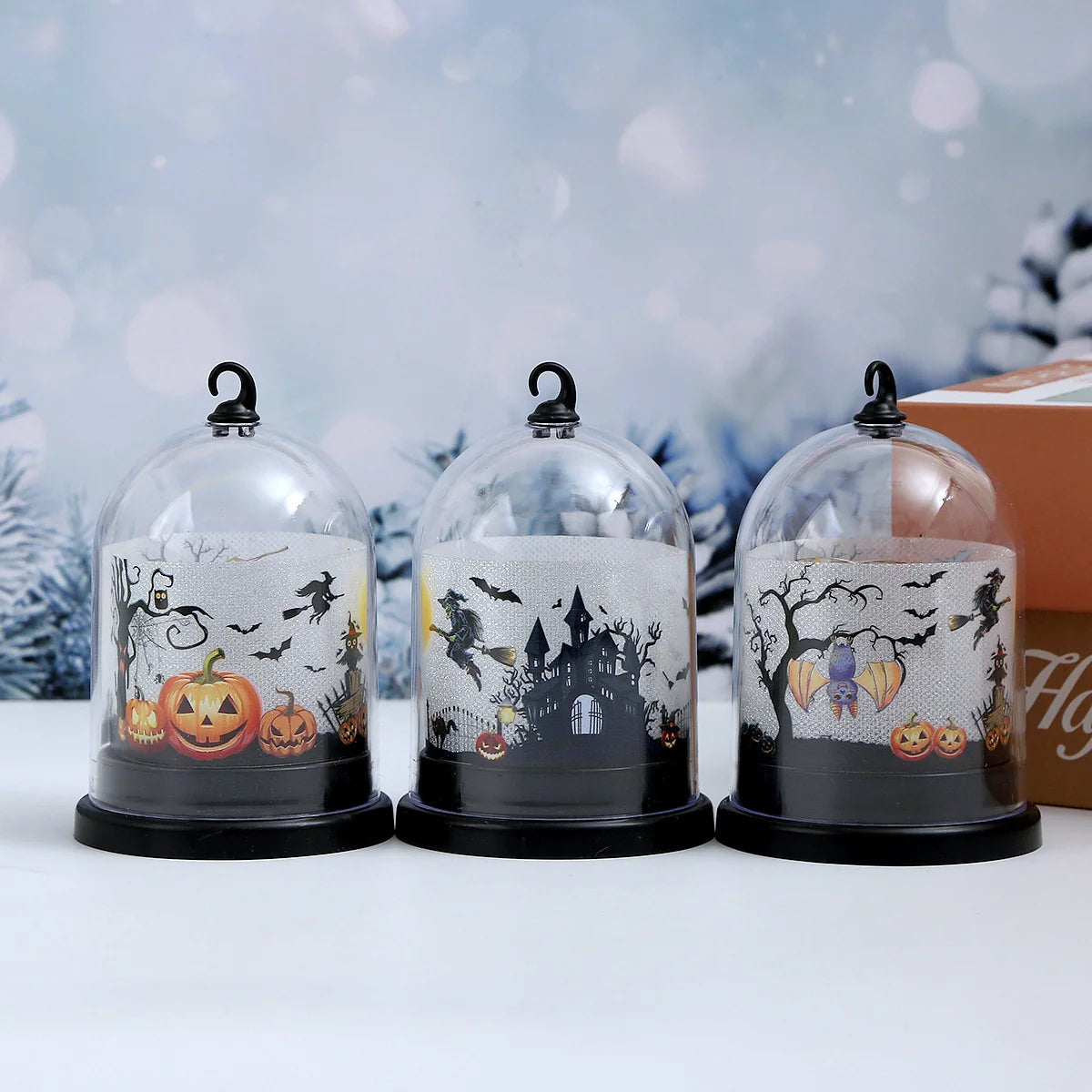 Halloween Lamp Soft LED Glass Dome