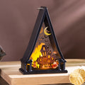 Halloween Lamp Warm LED Spooky Castle & Bats