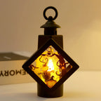 Halloween Lantern LED Spooky Castle & Pumpkin