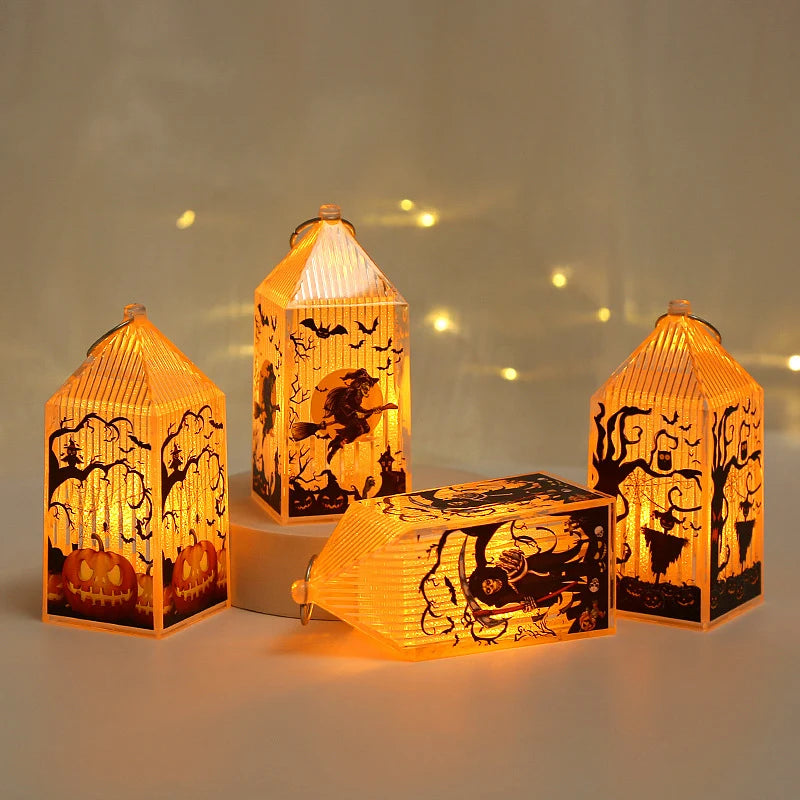 Halloween Lantern Warm LED Weather Resistant Plastic