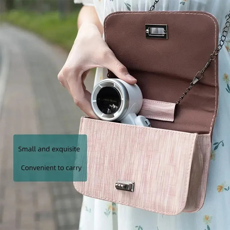 Handheld Fan Foldable USB Rechargeable 5-Speed