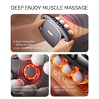 Handheld Massage Gun Dual-Handle Eight Nodes LED & Red Light