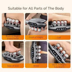 Handheld Massage Gun Dual-Handle Eight Nodes LED & Red Light