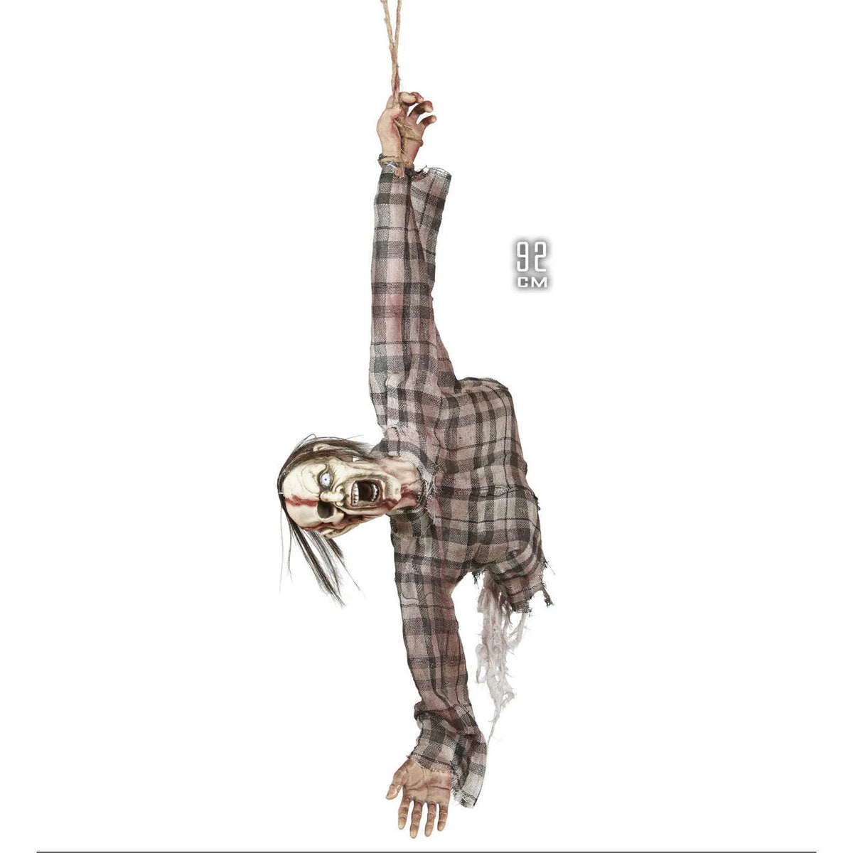 Hanging Decoration Upside-Down Zombie Torso 36 Inch