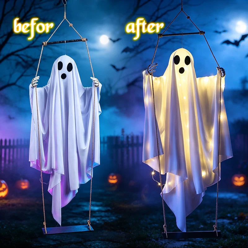 Hanging Ghost 61 In LED Lights Indoor & Outdoor