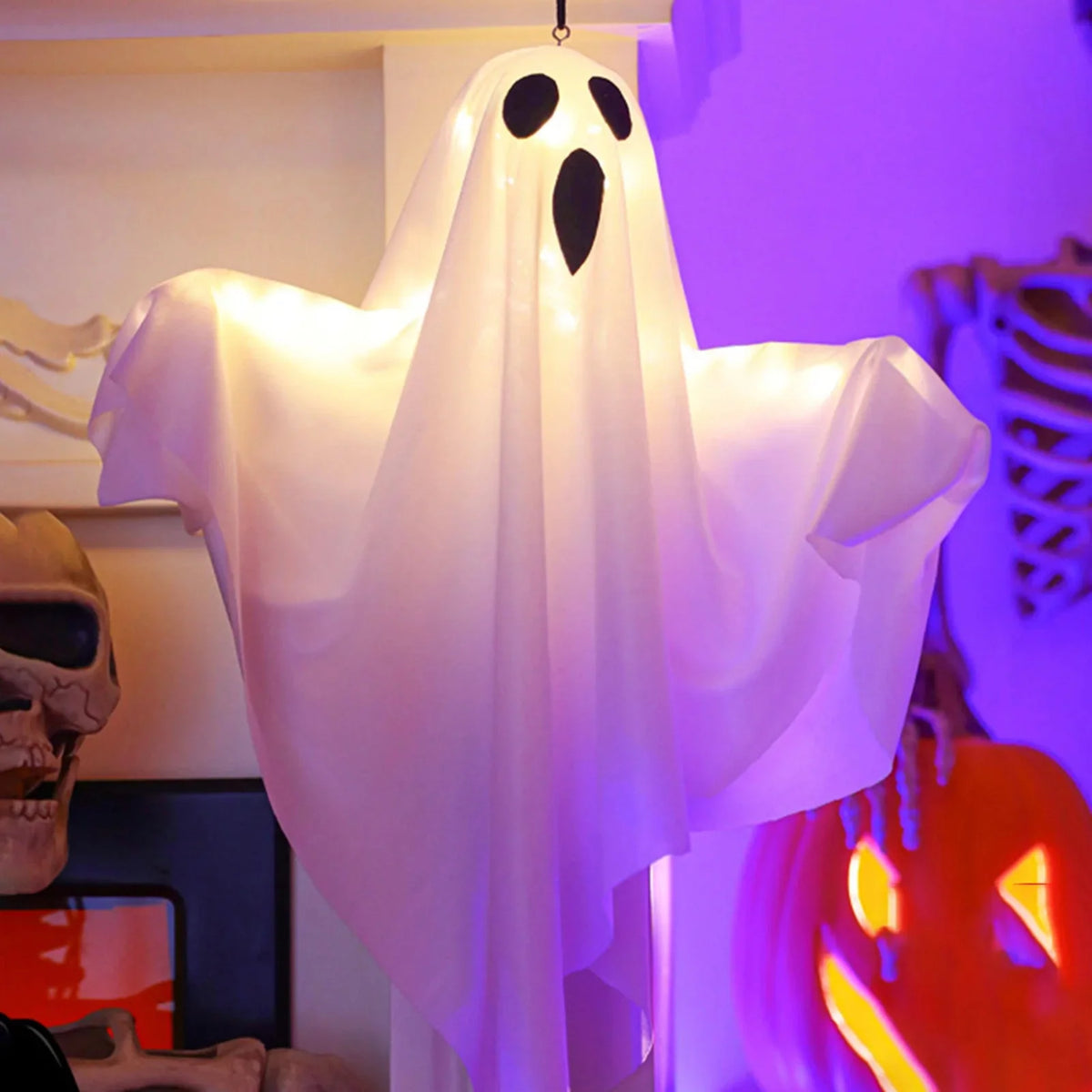 Hanging Ghost Decoration 3-Mode LED Battery Powered