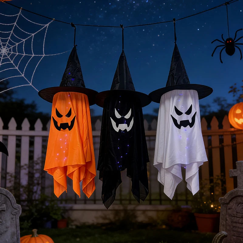 Hanging Ghost Decoration 39 Inch Glowing LED Weatherproof