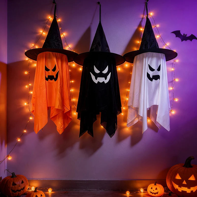 Hanging Ghost Decoration 39 Inch Glowing LED Weatherproof