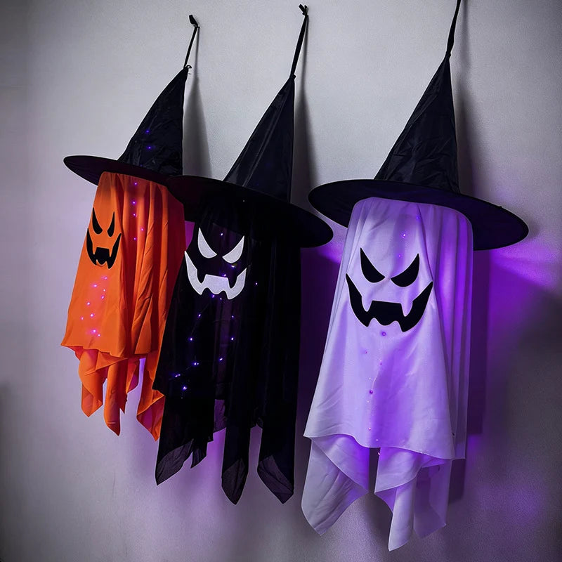 Hanging Ghost Decoration 39 Inch Glowing LED Weatherproof