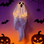 Hanging Ghost Decoration Floating Fabric & Warm LED