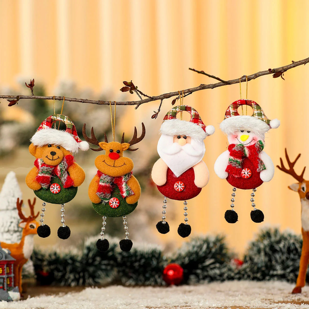 Hanging Ornament Handcrafted Fabric Assorted Characters