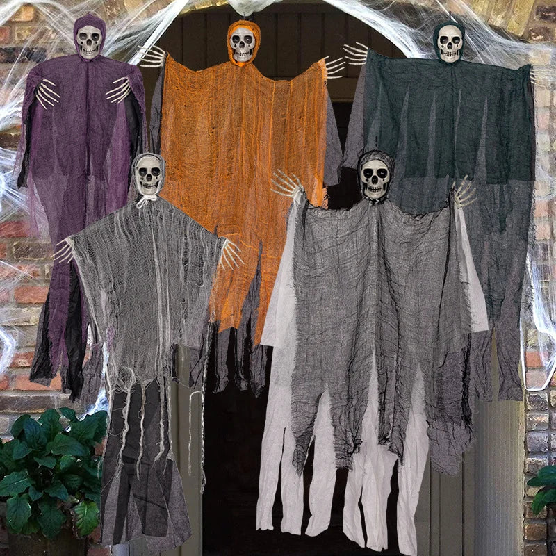 Hanging Skeleton Realistic Skull Weather-Resistant Foldable