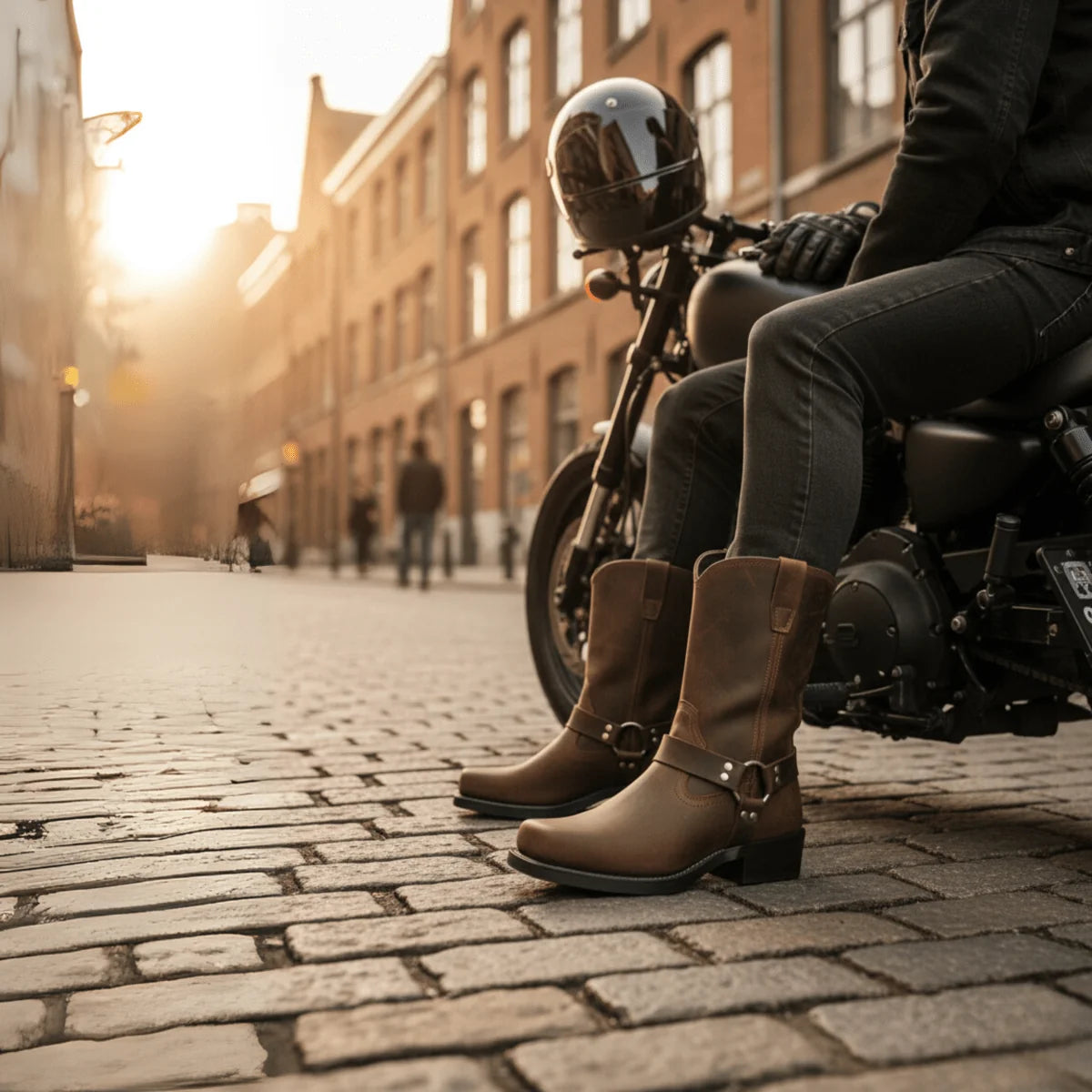 Harness Boots Slip-On Oil & Heat-Resistant Sole