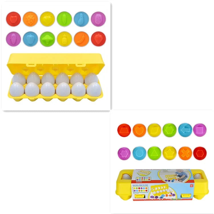 Hatching Dino Egg Set Shape Matching 12 Eggs