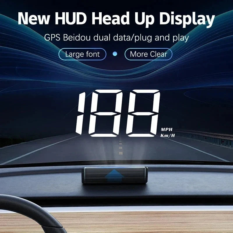 Head-Up Speedometer LED Projection & Auto Brightness