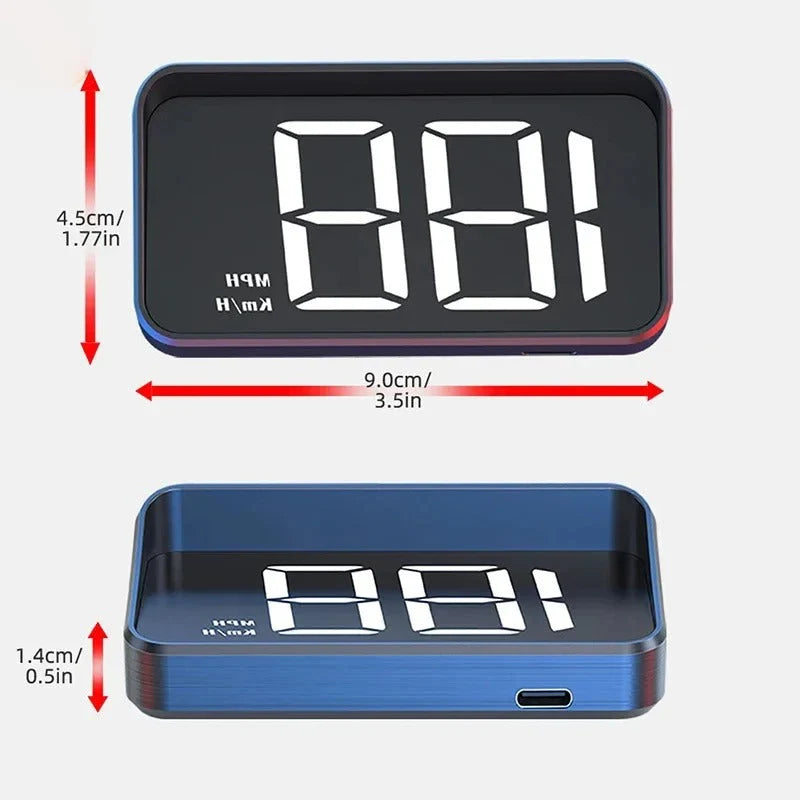 Head-Up Speedometer LED Projection & Auto Brightness