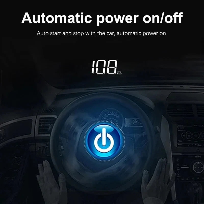Head-Up Speedometer LED Projection & Auto Brightness