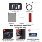 Head-Up Speedometer LED Projection & Auto Brightness