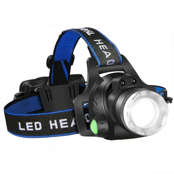 Headlamp Rechargeable Zoomable Beam & SOS Mode