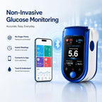Health Monitor Noninvasive Glucose Tracking Clear Display