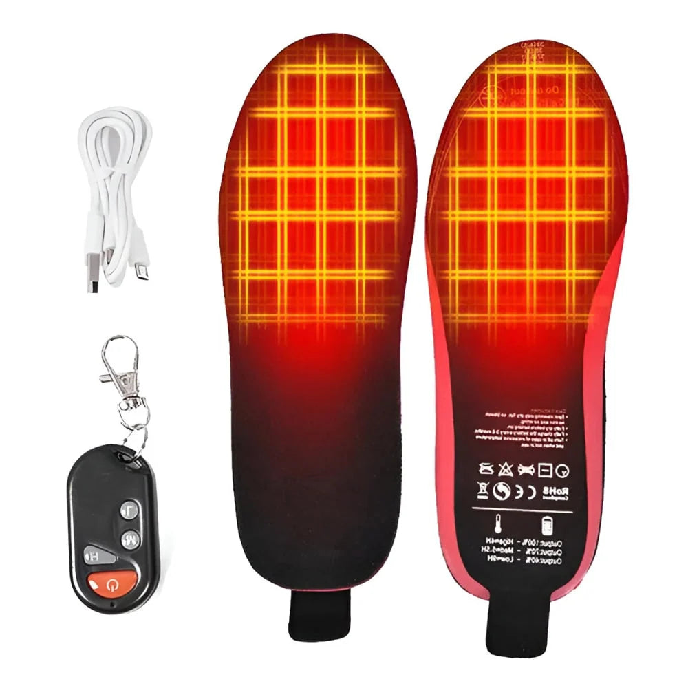 Heated Insoles Wireless Remote USB Rechargeable