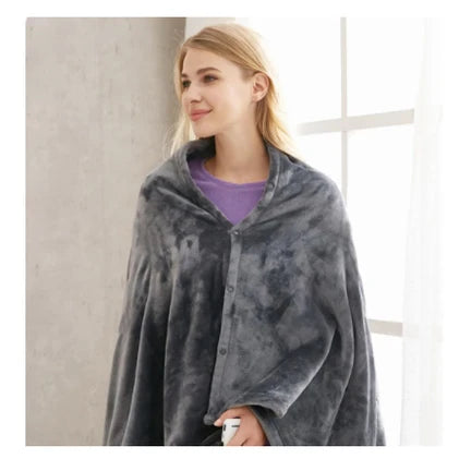 Heated Shawl USB-Powered Plush 3 Heat Levels
