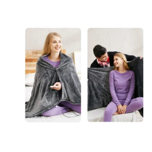 Heated Shawl USB-Powered Plush 3 Heat Levels