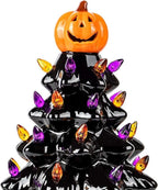 Holiday Tree Hand-Painted Ceramic Battery-Powered LED