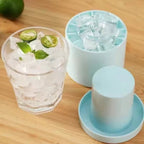 Ice Cube Tray Silicone Lidded Stackable Easy Release