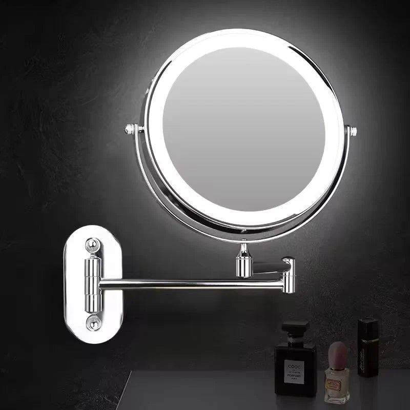 Illuminated Makeup Mirror Dimmable Rechargeable 3x Magnification