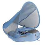Infant Pool Float Non-Inflatable Five-Point Harness & Removable Sunshade