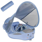 Infant Pool Float Non-Inflatable Five-Point Harness & Removable Sunshade