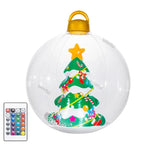Inflatable Christmas Decoration LED-Lit Weather-Resistant Easy Setup