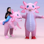Inflatable Costume Full-Body Battery-Operated Fan Clear Face Window