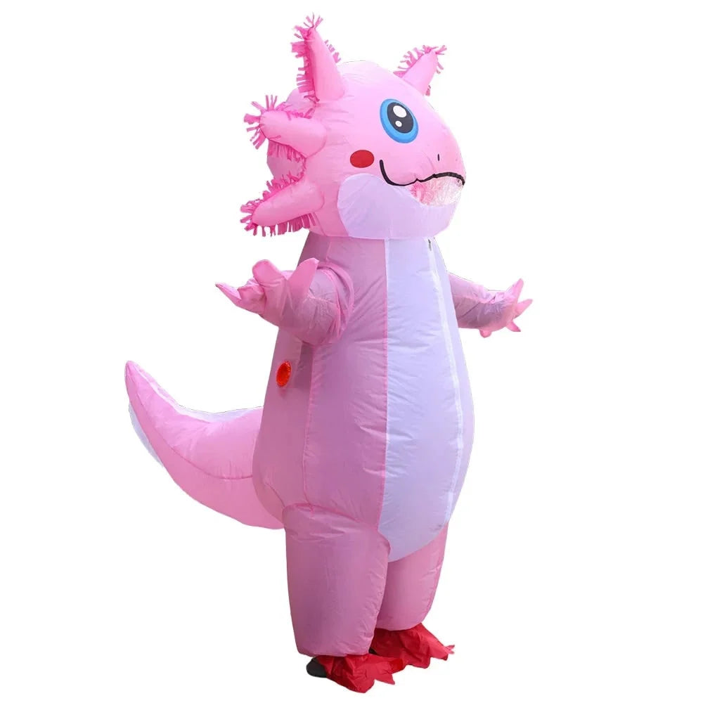 Inflatable Costume Full-Body Battery-Operated Fan Clear Face Window