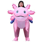 Inflatable Costume Full-Body Battery-Operated Fan Clear Face Window