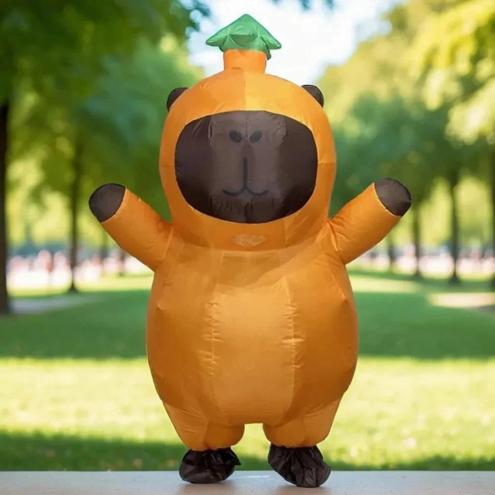 Inflatable Costume Full-Body Built-In Fan Leaf Hat