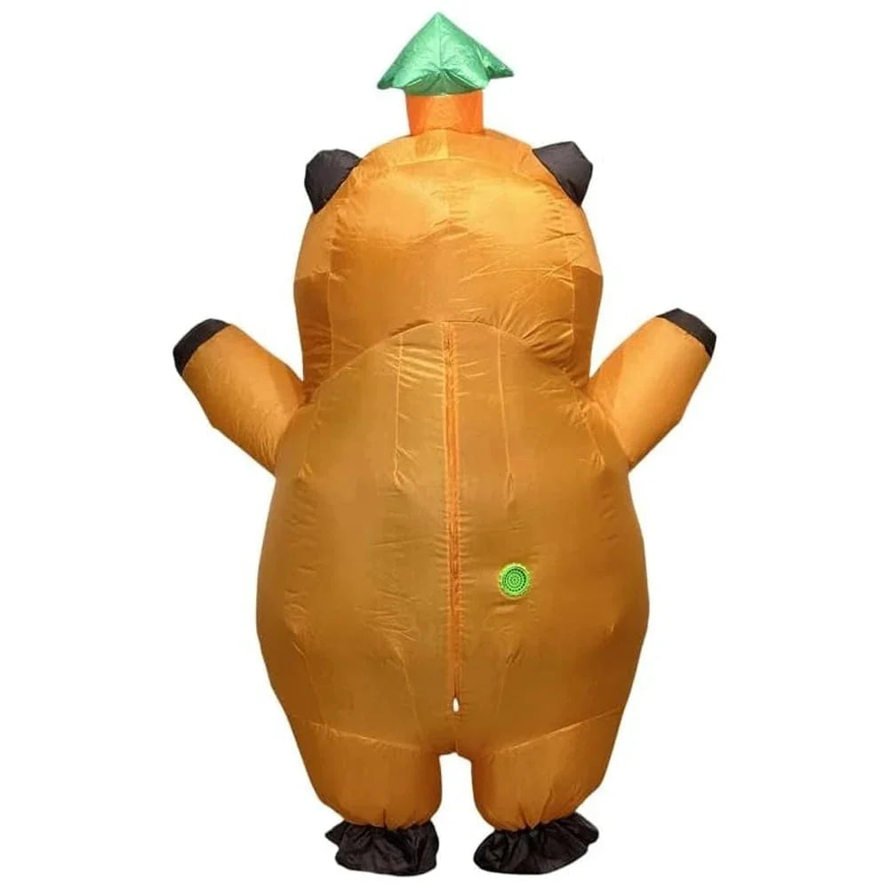 Inflatable Costume Full-Body Built-In Fan Leaf Hat